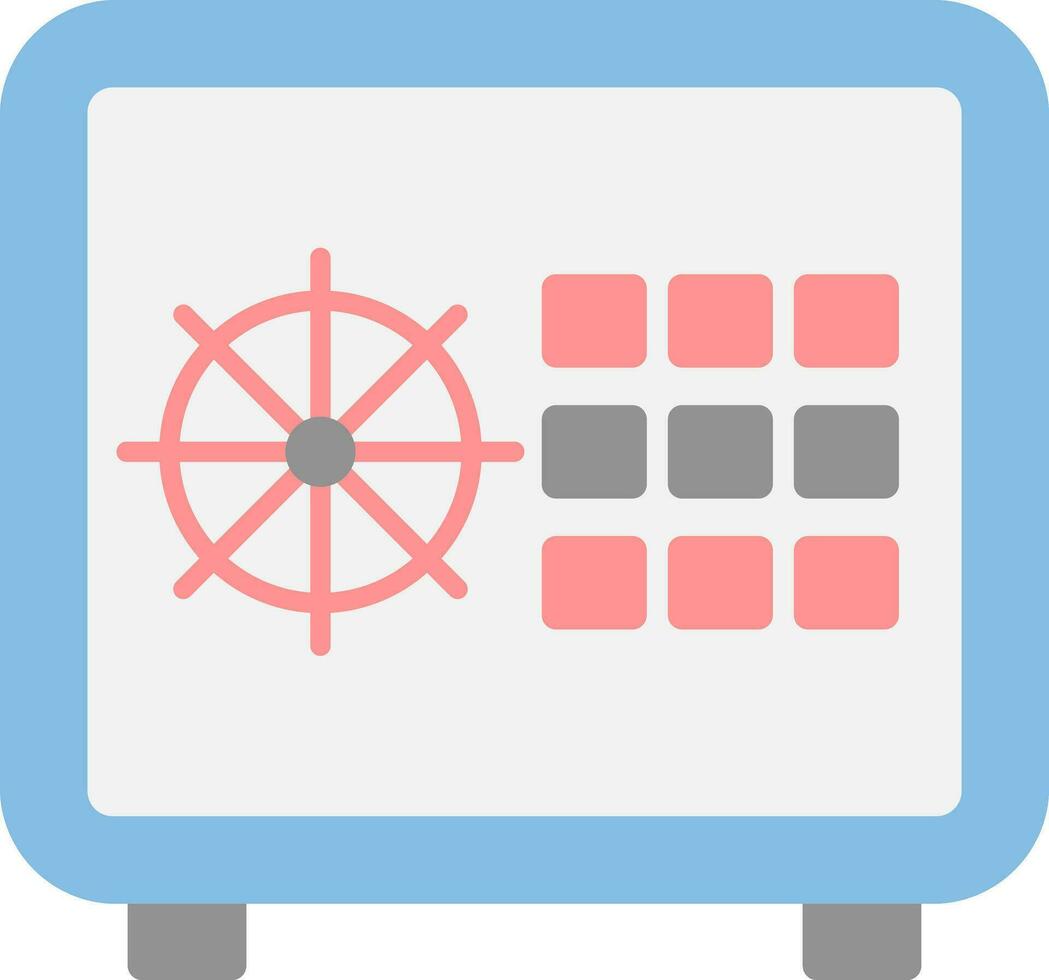 Safe locker Vector Icon Design