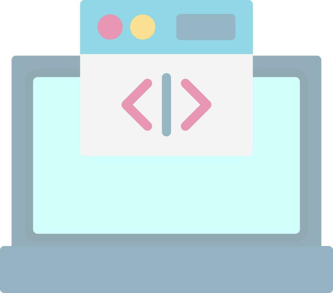 Web coding Vector Icon Design
