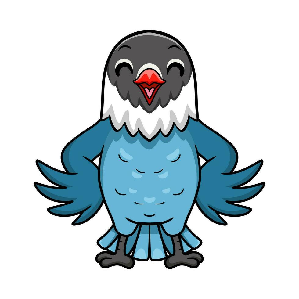 linda color pizarra azul amor pájaro dibujos animados vector