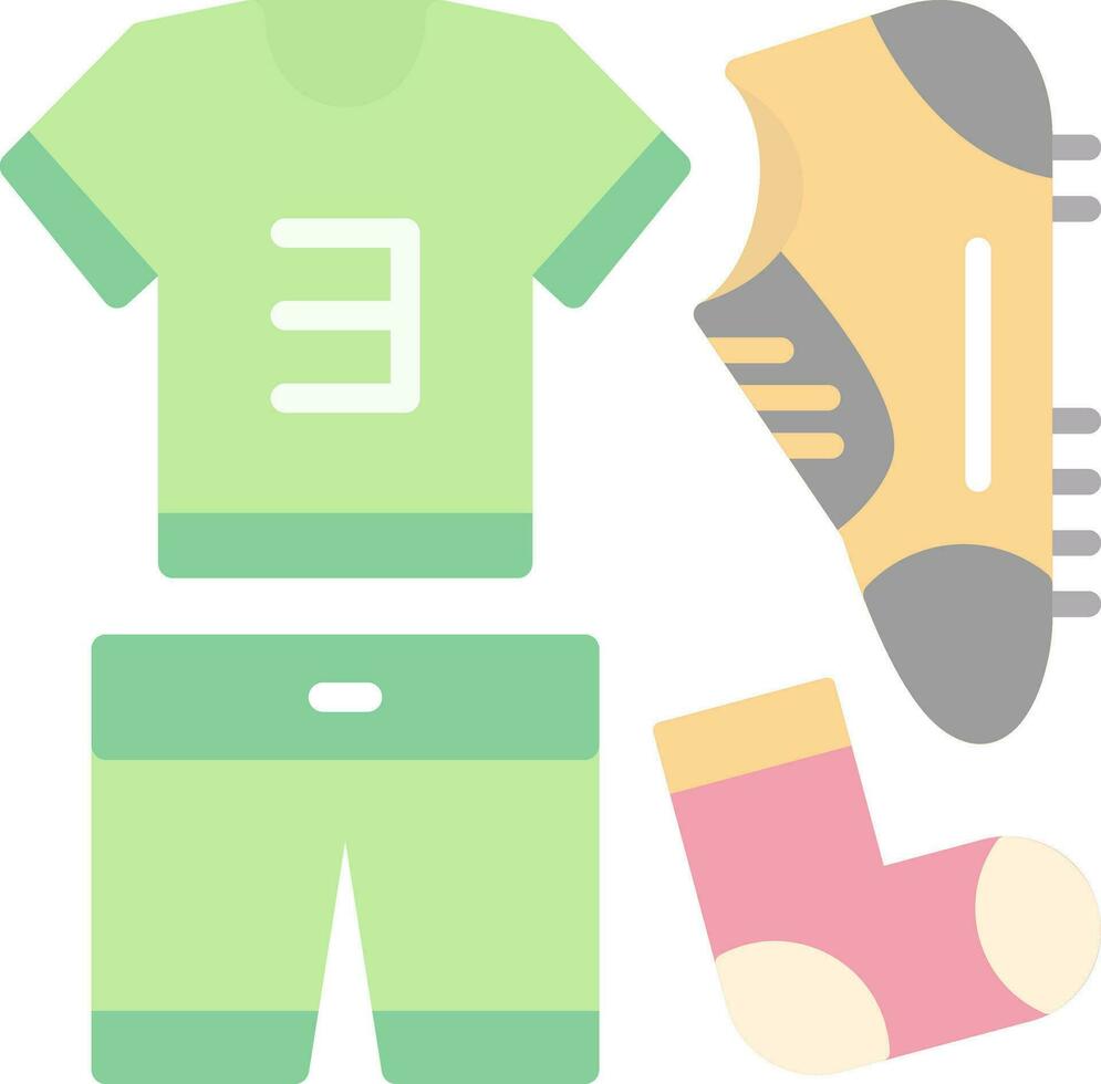 fútbol americano uniforme vector icono diseño