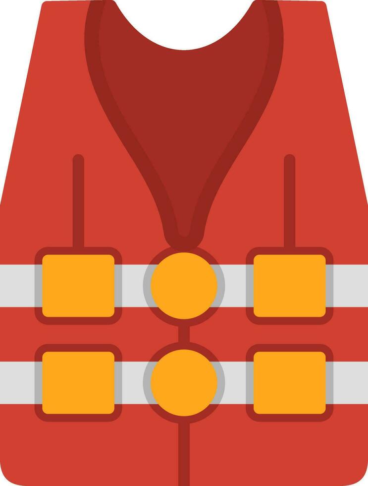 Life vest Vector Icon Design