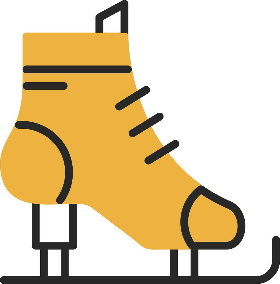 Ice skates Vector Icon Design