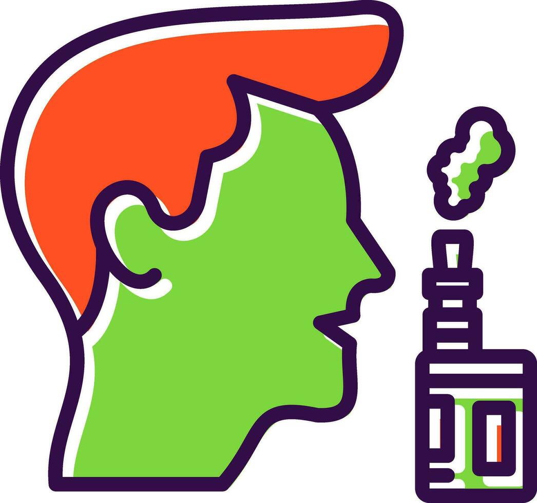 Vaper Vector Icon Design