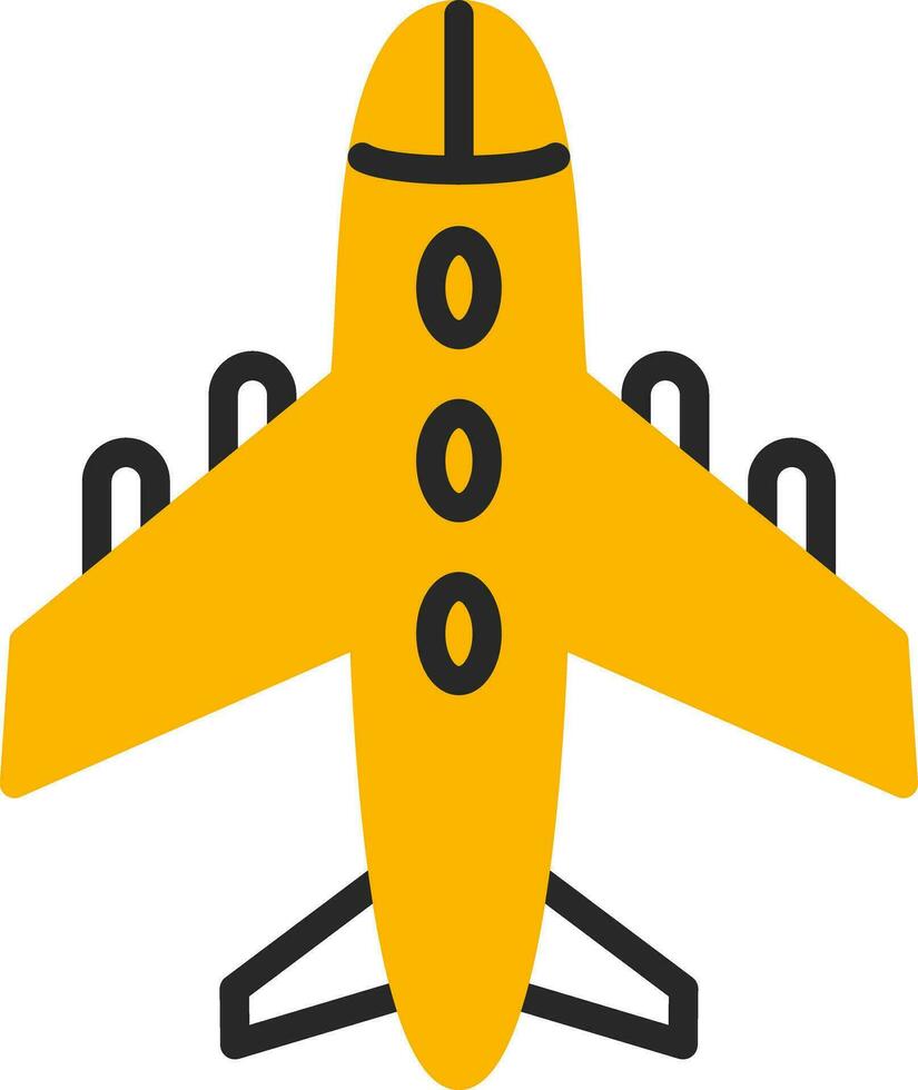 diseño de icono de vector de avión