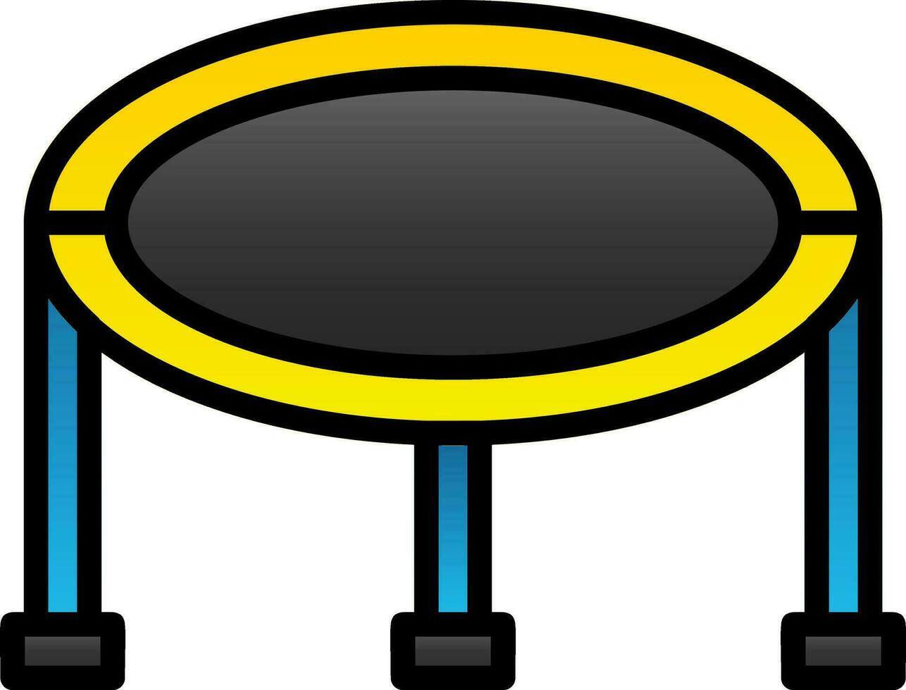 Trampoline Vector Icon Design