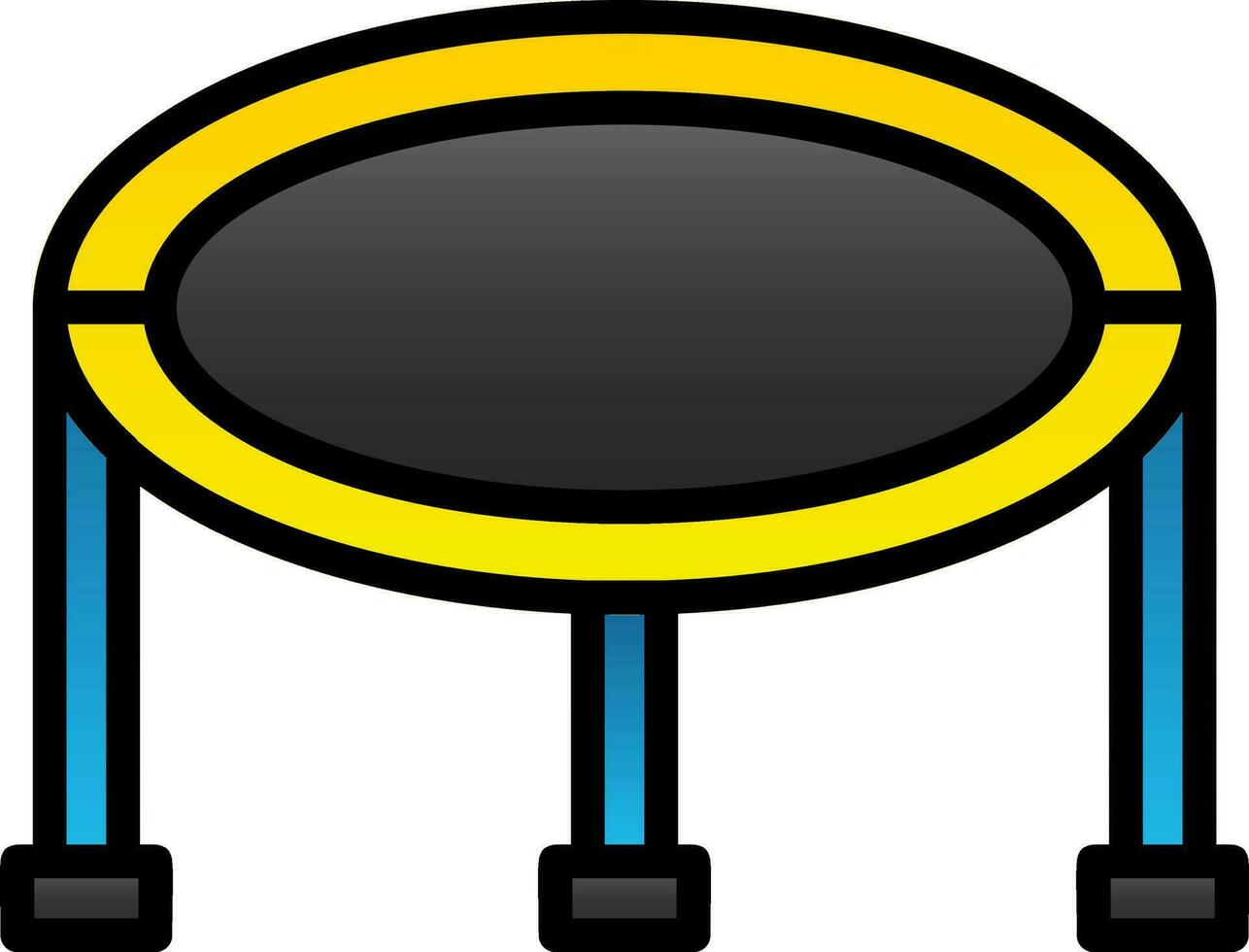 Trampoline Vector Icon Design