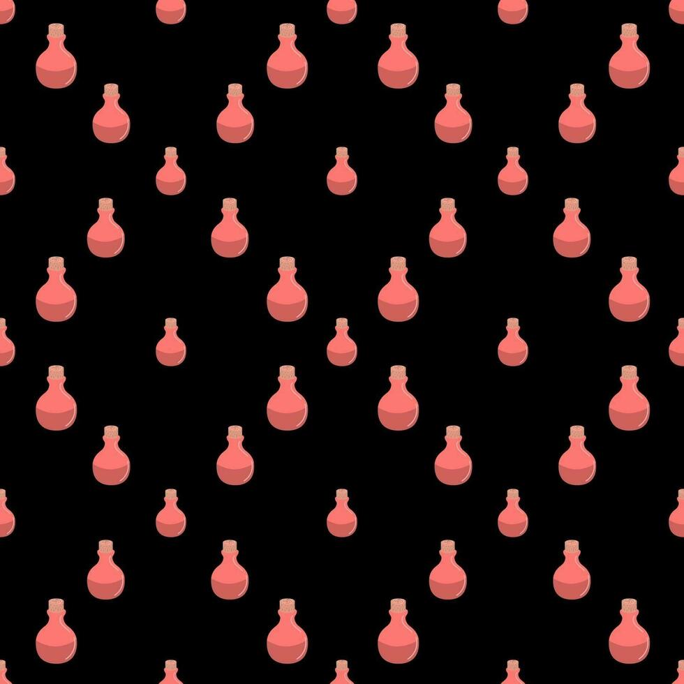 bottles seamless pattern vector