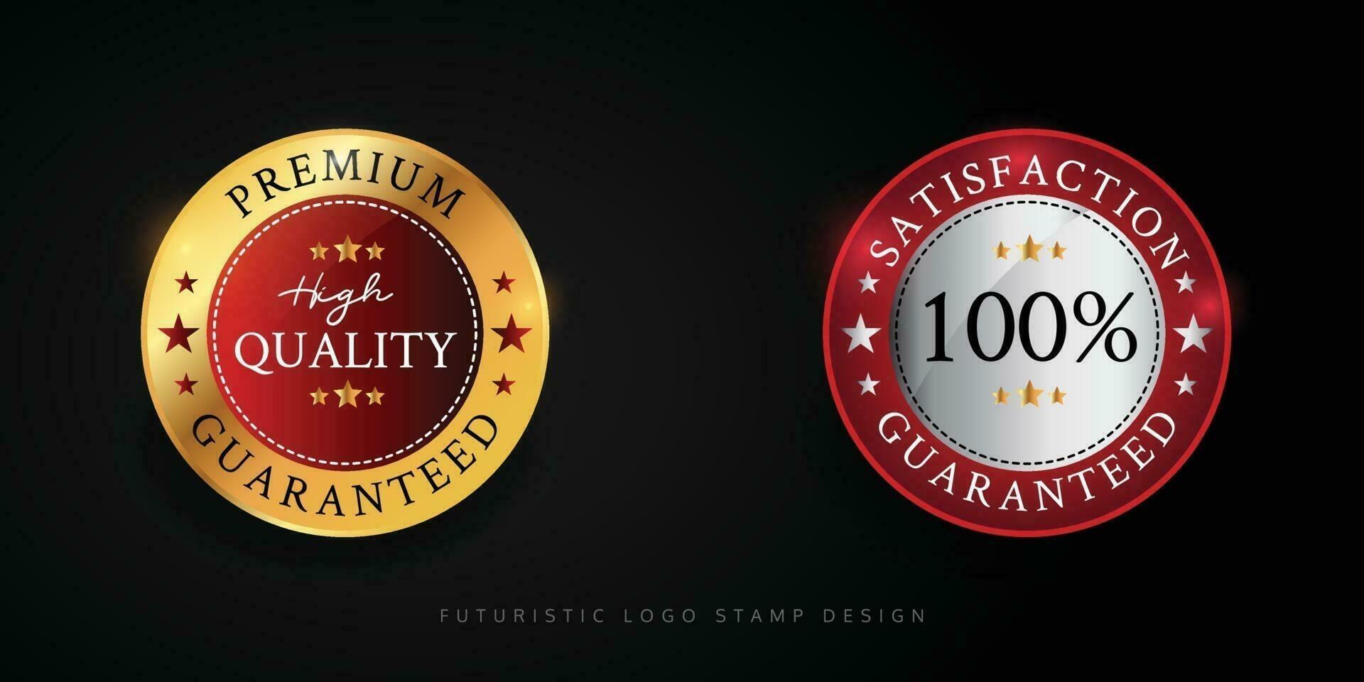 Premium quality label design template vector