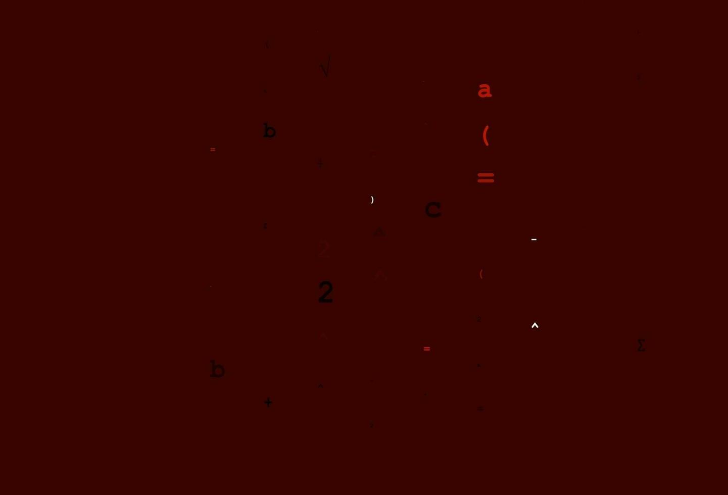 Light Red vector pattern with arithmetic signs.