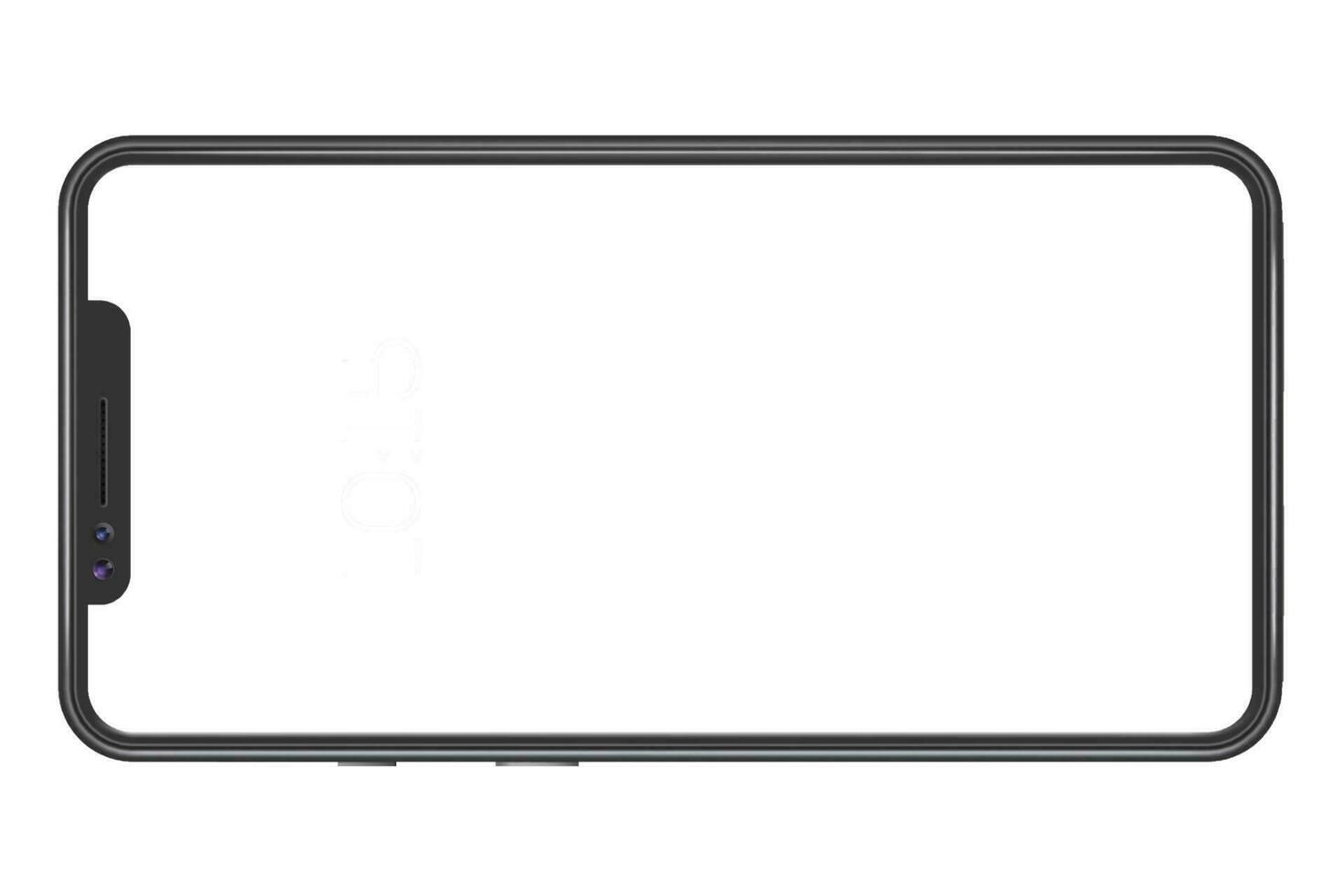 Mobile design on White Screen Background. vector