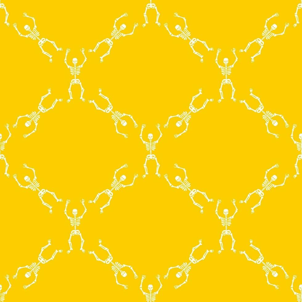 pattern with skeletons vector