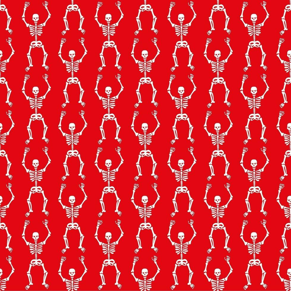 pattern with skeletons vector