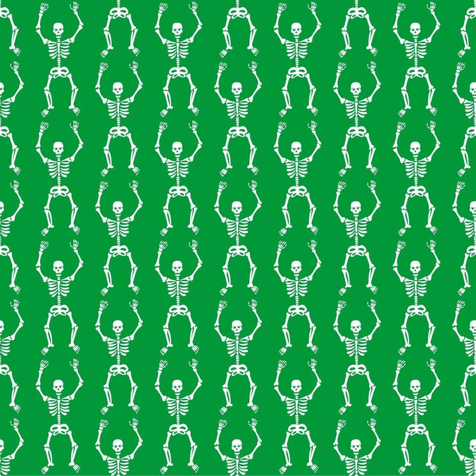 pattern with skeletons vector