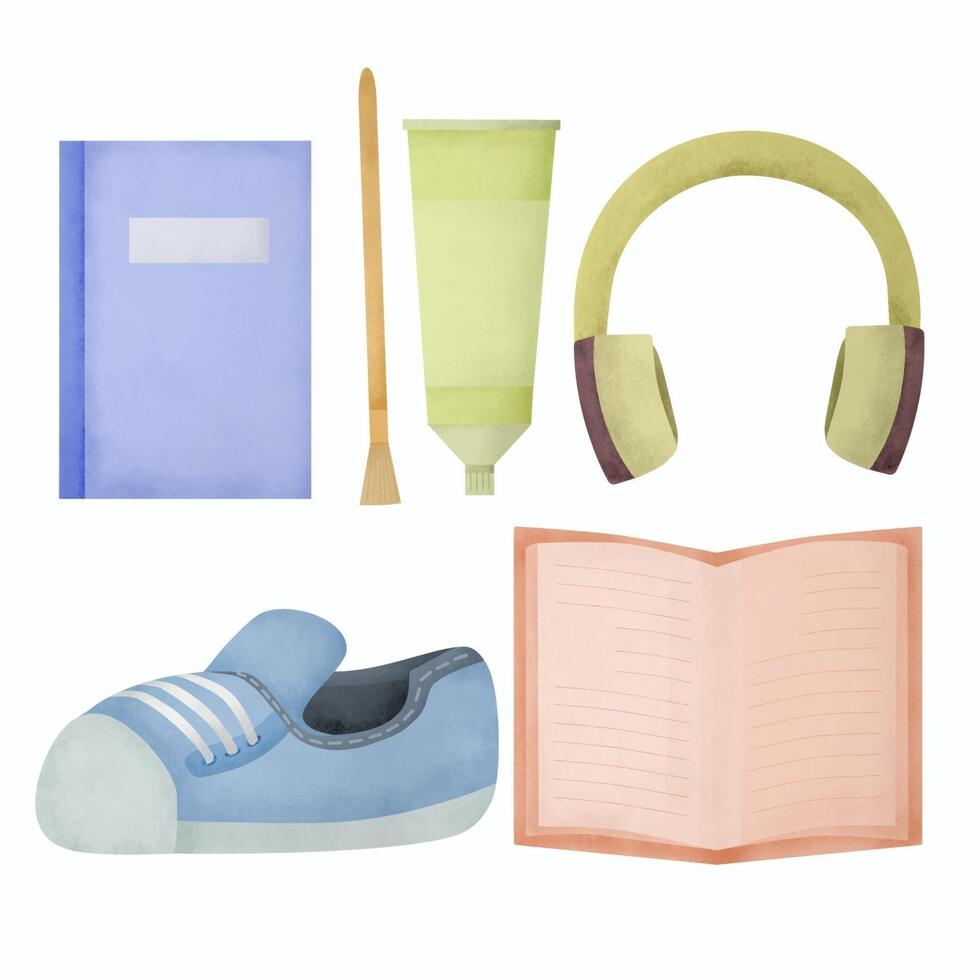 Back-to-school concept object for decorating prints and web pages. vector