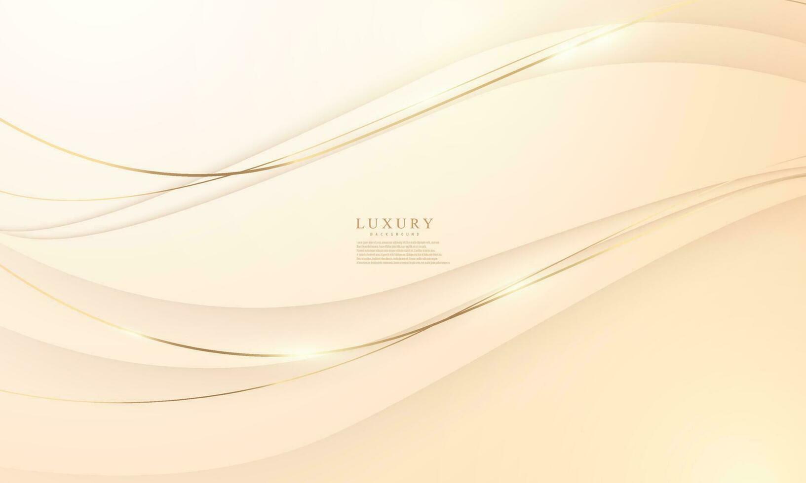 Abstract background white gold poster beauty with VIP luxury dynamic. vector