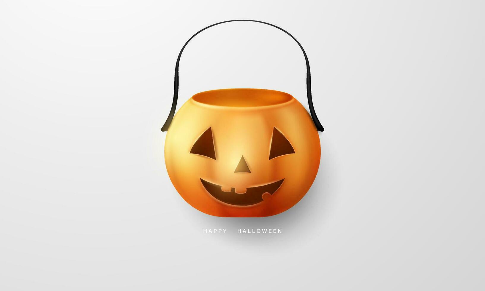 basket Halloween Carnival Background, Celebration Vector illustration.