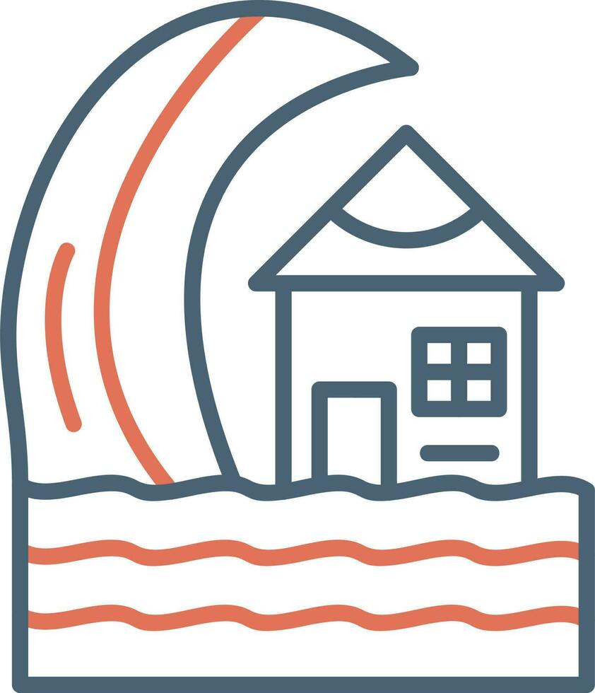 Tsunami Vector Icon