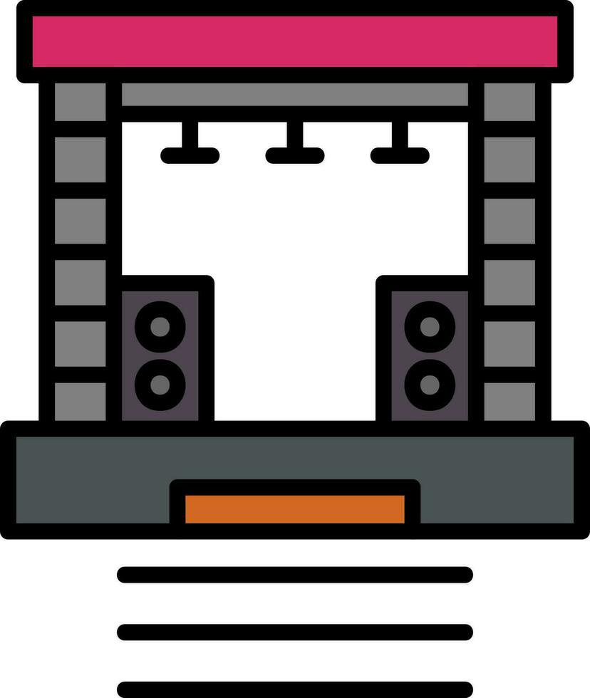 Stage Vector Icon