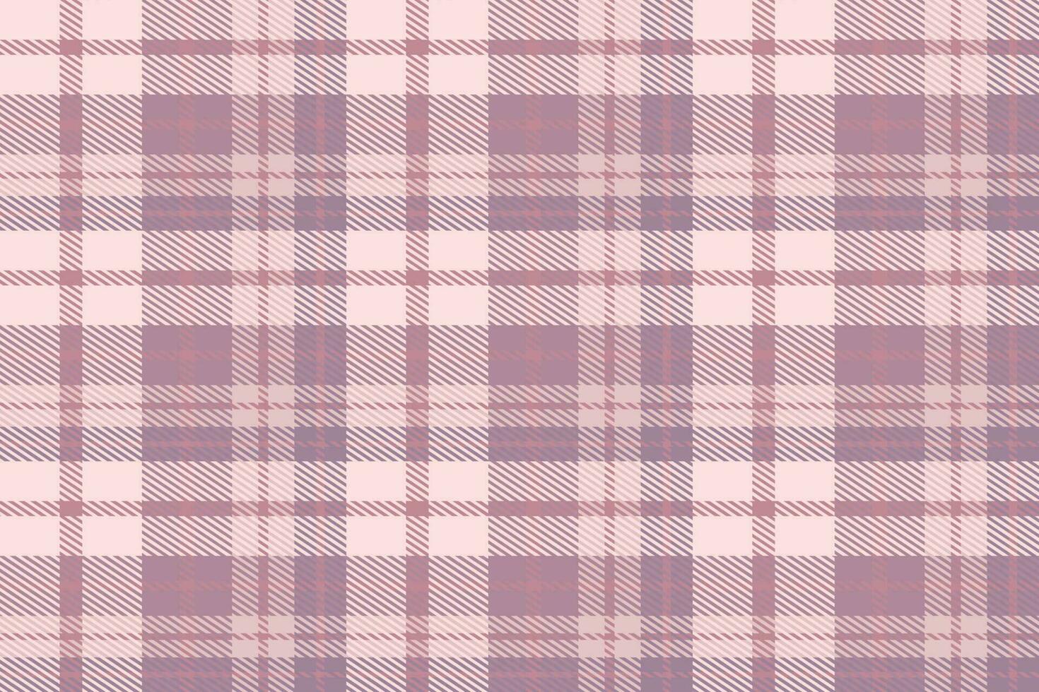 Purple Tartan Pattern Fabric Design Texture Is Woven in a Simple Twill, Two Over Two Under the Warp, Advancing One Thread at Each Pass. vector