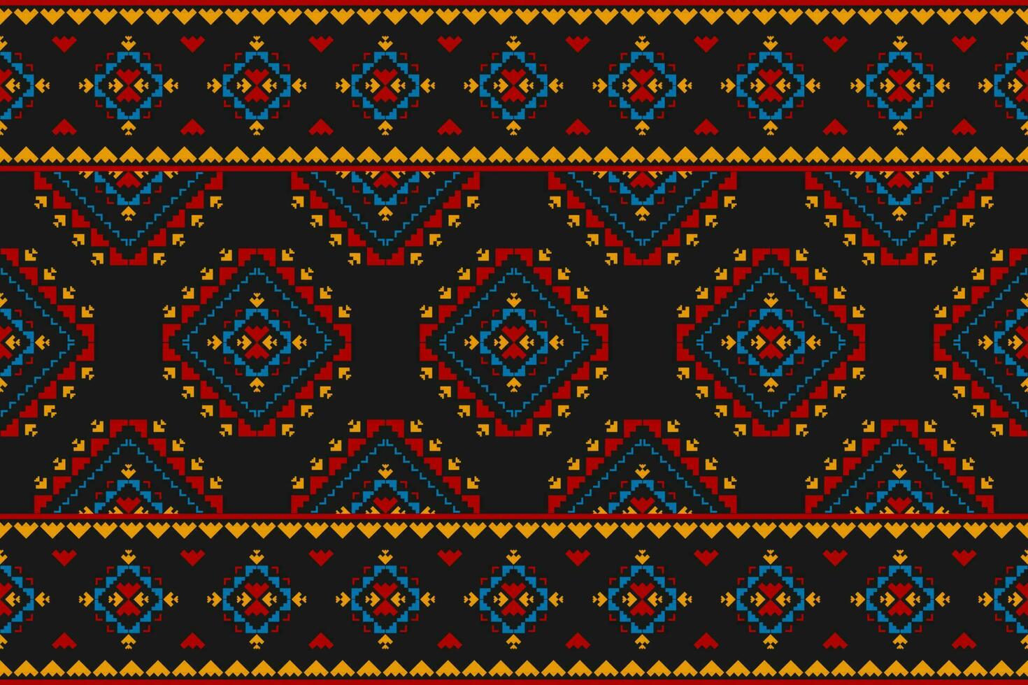 Carpet tribal pattern art. Geometric ethnic seamless pattern traditional. American, Mexican style. vector