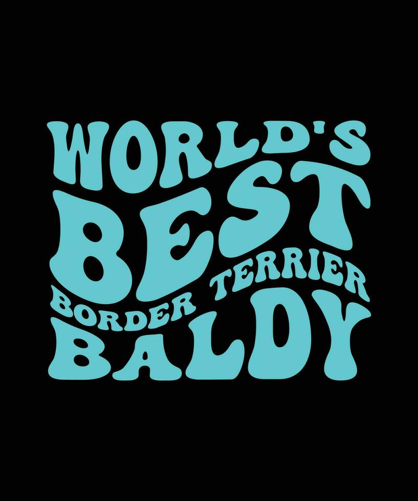 Baldy dog breed dad  typography design template vector