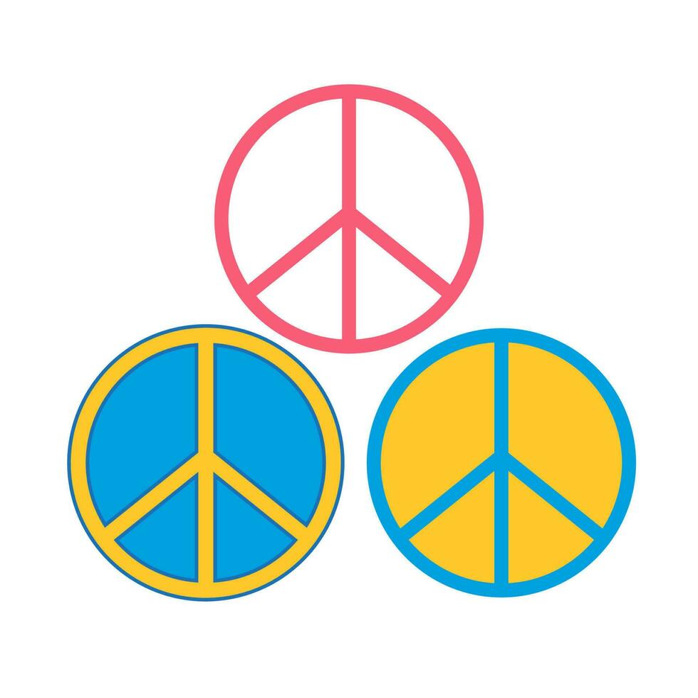 70s retro groovy hippie logo slogan illustration with peace sign and flowers sticker and patch - Vintage vector icon retro.