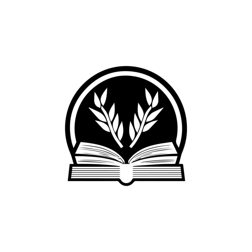 libro logo diseño es un genial camino a espectáculo tu amor para literatura. con sus elegante y sencillo ilustración, es Perfecto para ninguna marca vector