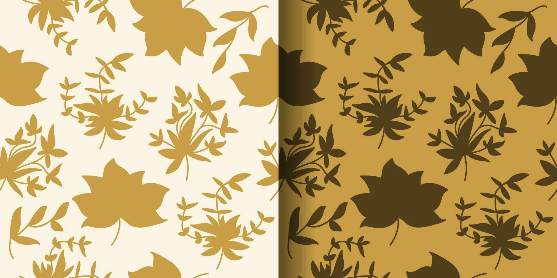 Seamless Elegant Flower Pattern with Hand Drawn Style. Contemporary Print. Suitable for Wallpaper, Wrapping Paper, Background, Fabric, Textile, Apparel, and Card Design vector