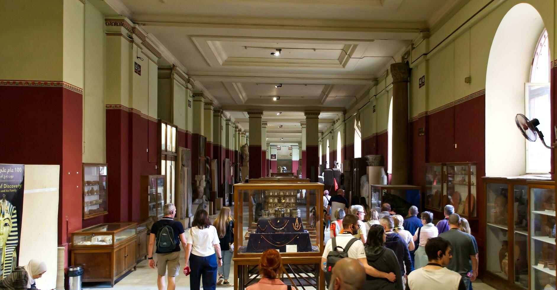 Cairo Egypt- March 18 2023 Inside The Egyptian Museum in Cairo. photo