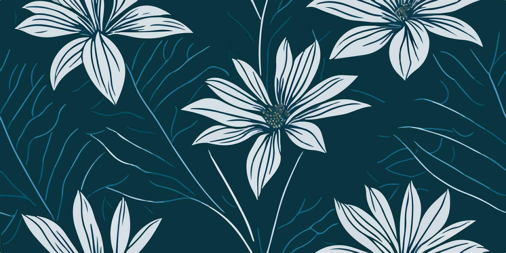 Aster and Butterflies. Graceful Dance of Nature's Beauty vector