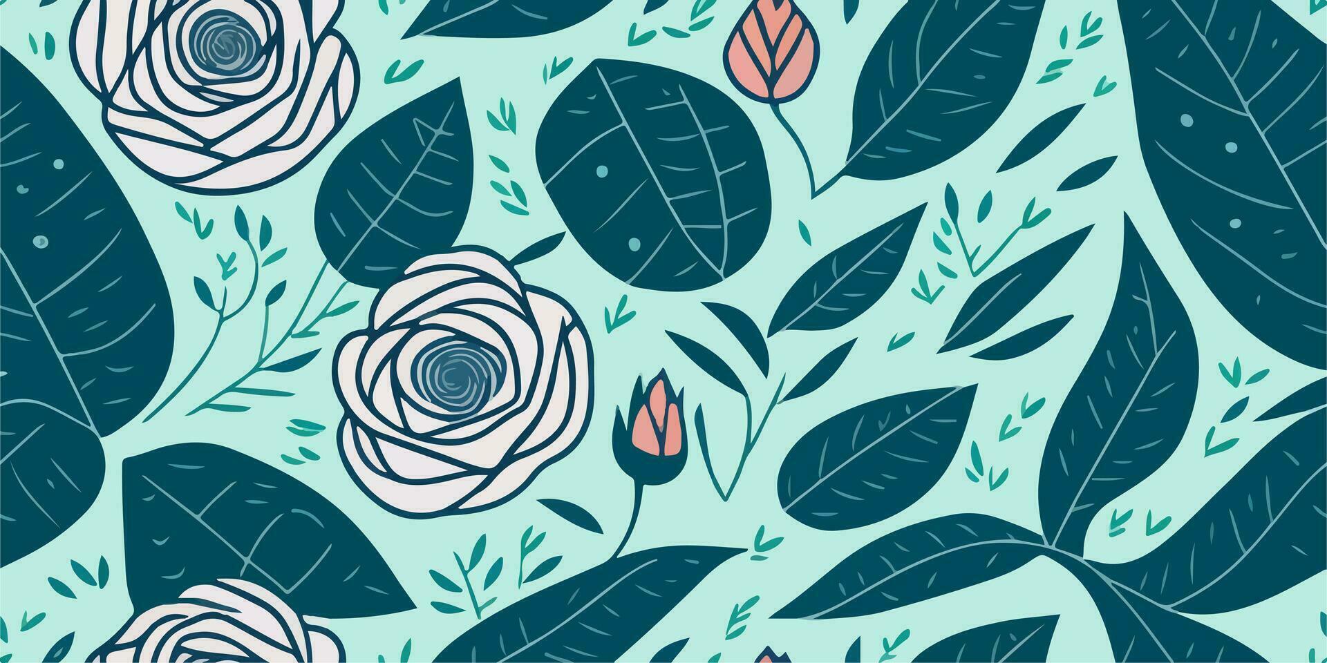 Fresco y vibrante. cautivador floral patrones en vector formato