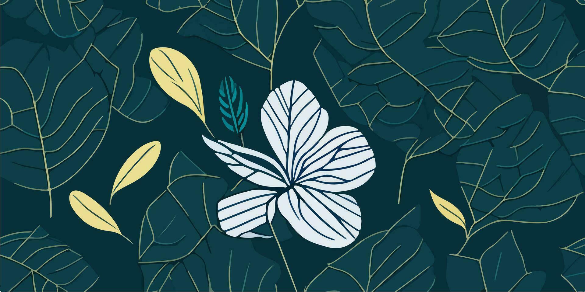 Frangipani Wonder. Designing Mesmerizing Patterns for the Tropical Season vector