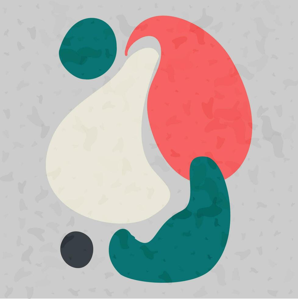 Geometric organic shape Wallpaper. Vector Illustrations Abstract Background
