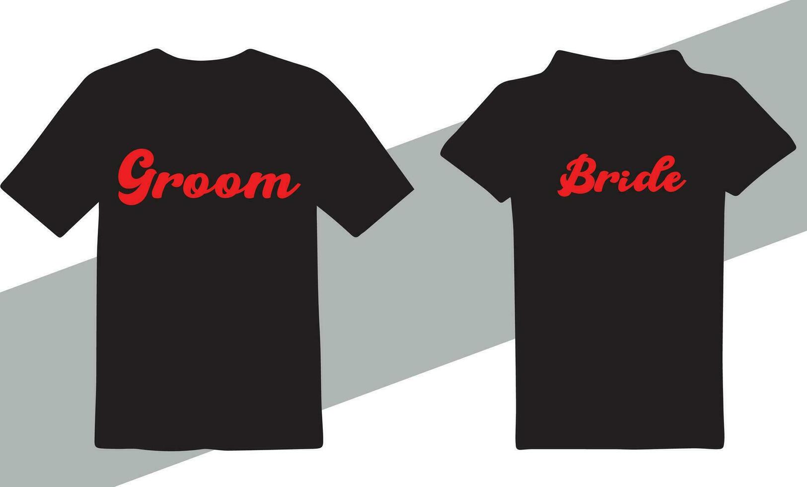 bride and groom t-shirt designs free vector download 25372657 Vector