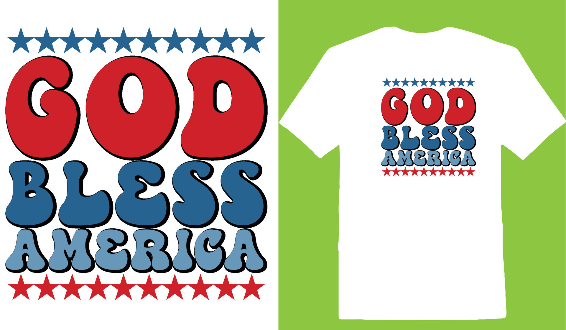 God Bless America T-shirt 25372843 Vector Art at Vecteezy