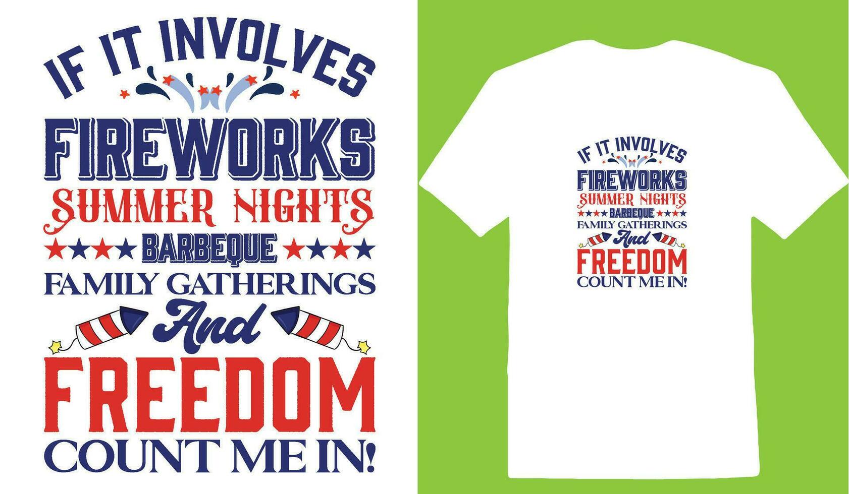 BBQ Fireworks Freedom Tee BBQ Fireworks Freedom Tee