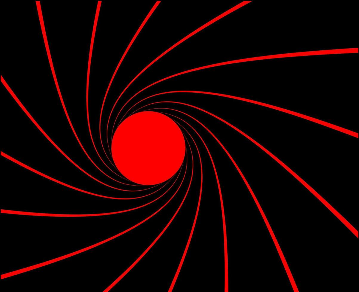 James rifled gun barrel grooves. Horizontal background, vector pattern, rifled channels.