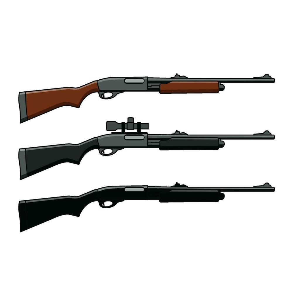 western classic shotgun set vector design