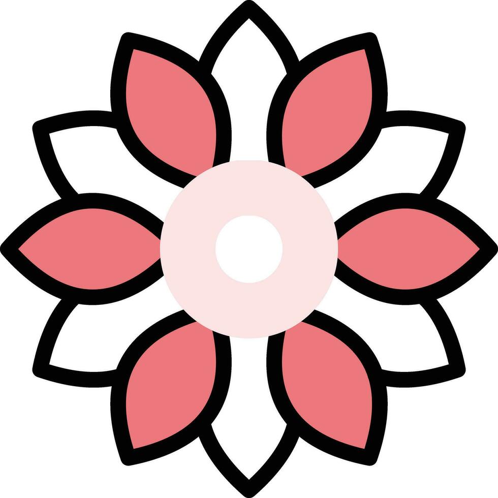 ilustración de vector de flor en un fondo. símbolos de calidad premium. iconos vectoriales para concepto y diseño gráfico.