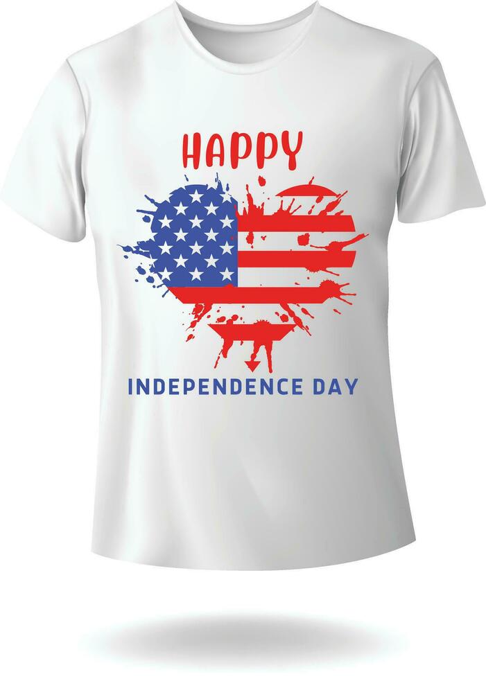 Happy Independence Day USA 4th of July Vector Typography T-shirt Design eps 10
