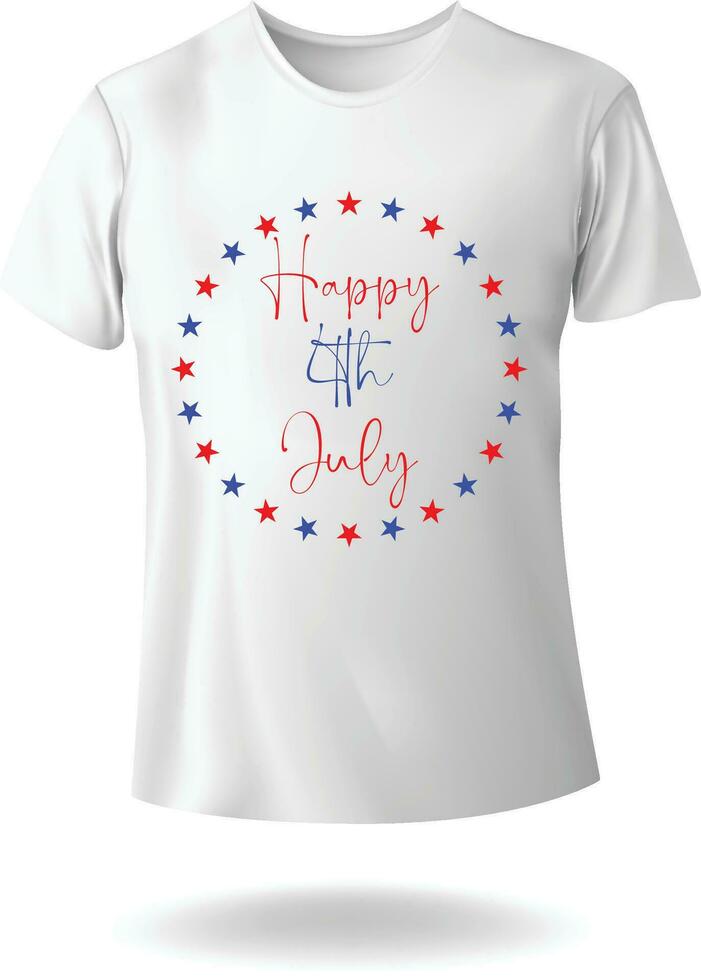 Happy Independence Day USA 4th of July Vector Typography T-shirt Design eps 10