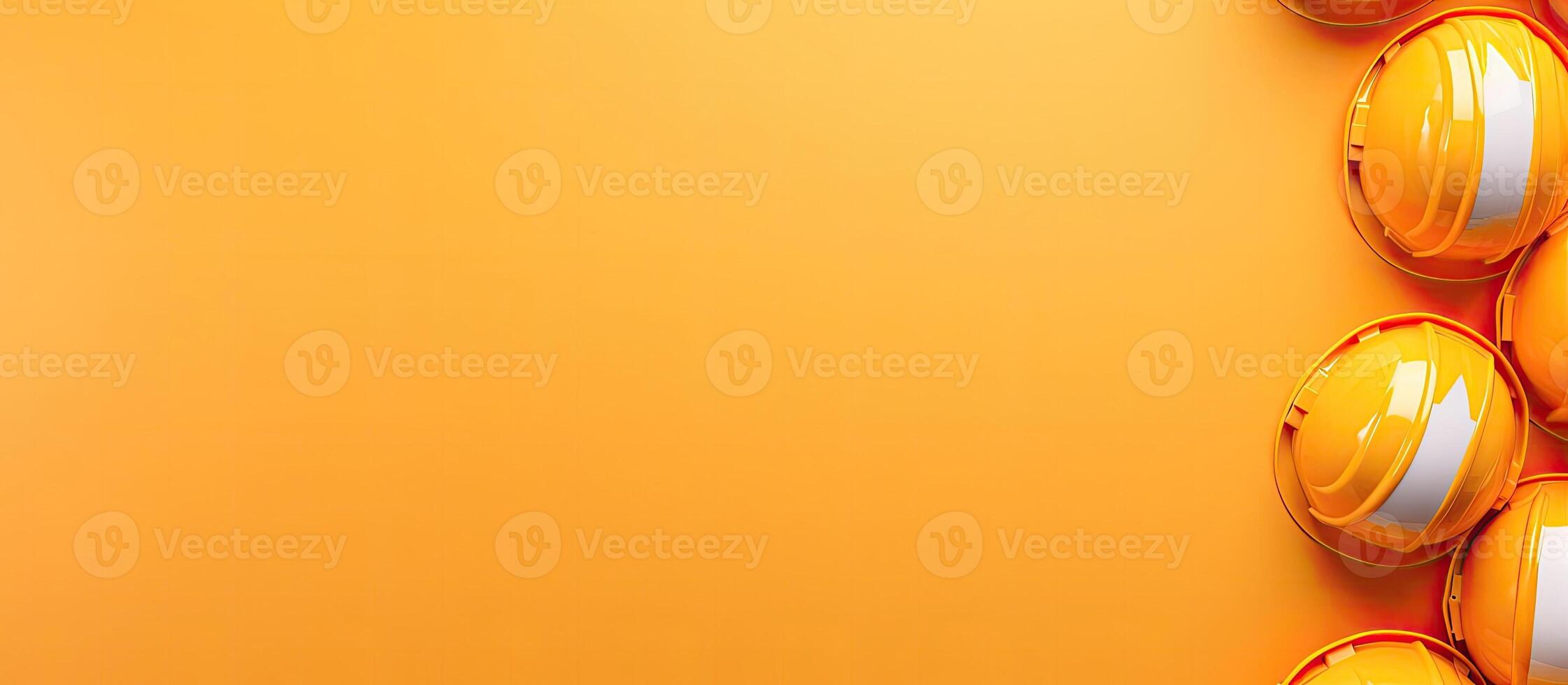 A group of yellow cups sitting on top of a yellow table created with technology photo