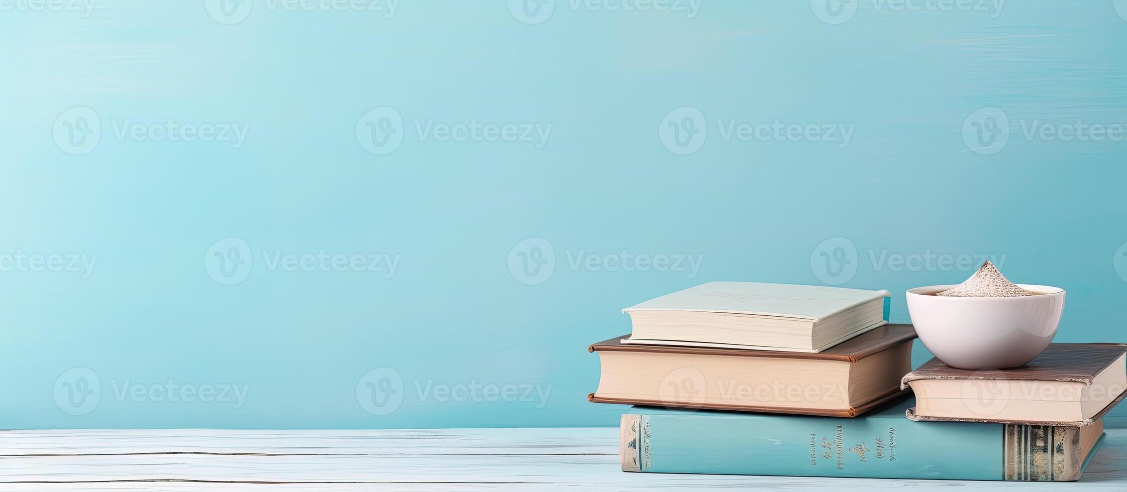 A stack of books sitting on top of each other created with technology photo