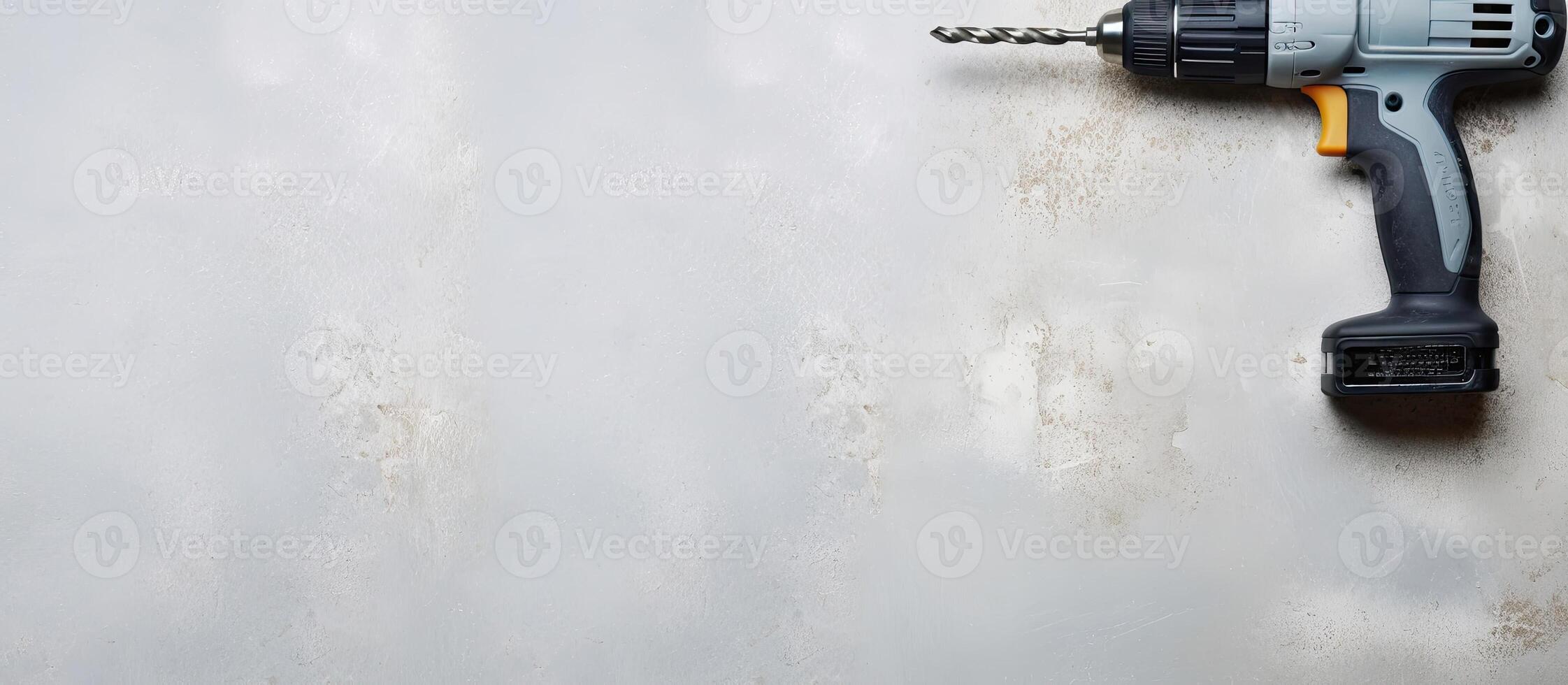 A cordless drill with a screwdriver attached to it created with technology photo