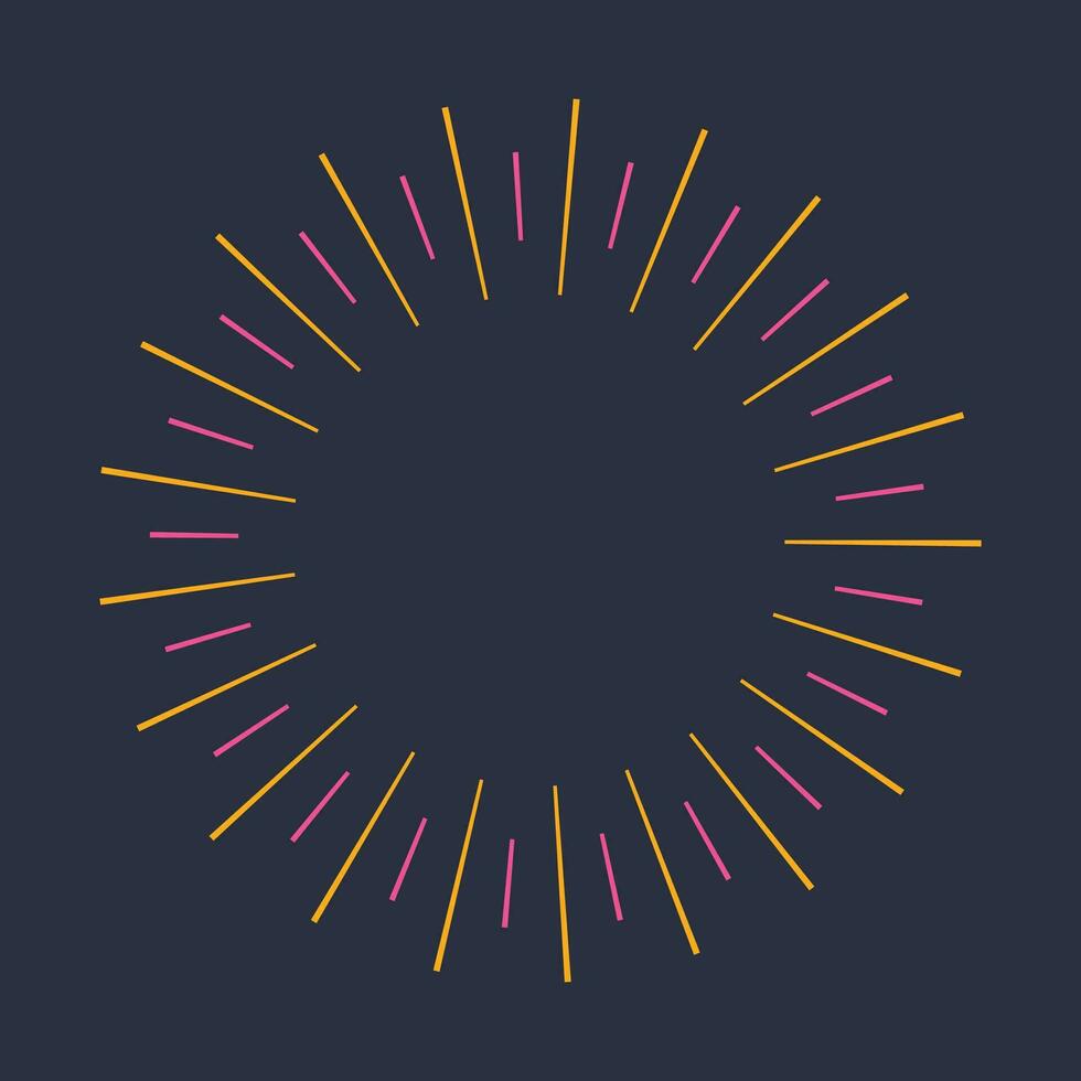 Set of colorful firework for element vector