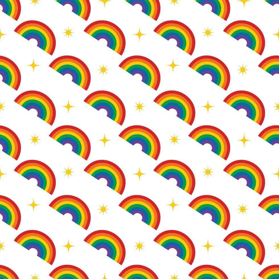 arco iris de orgullo bandera, lgbt sin costura modelo bg vector