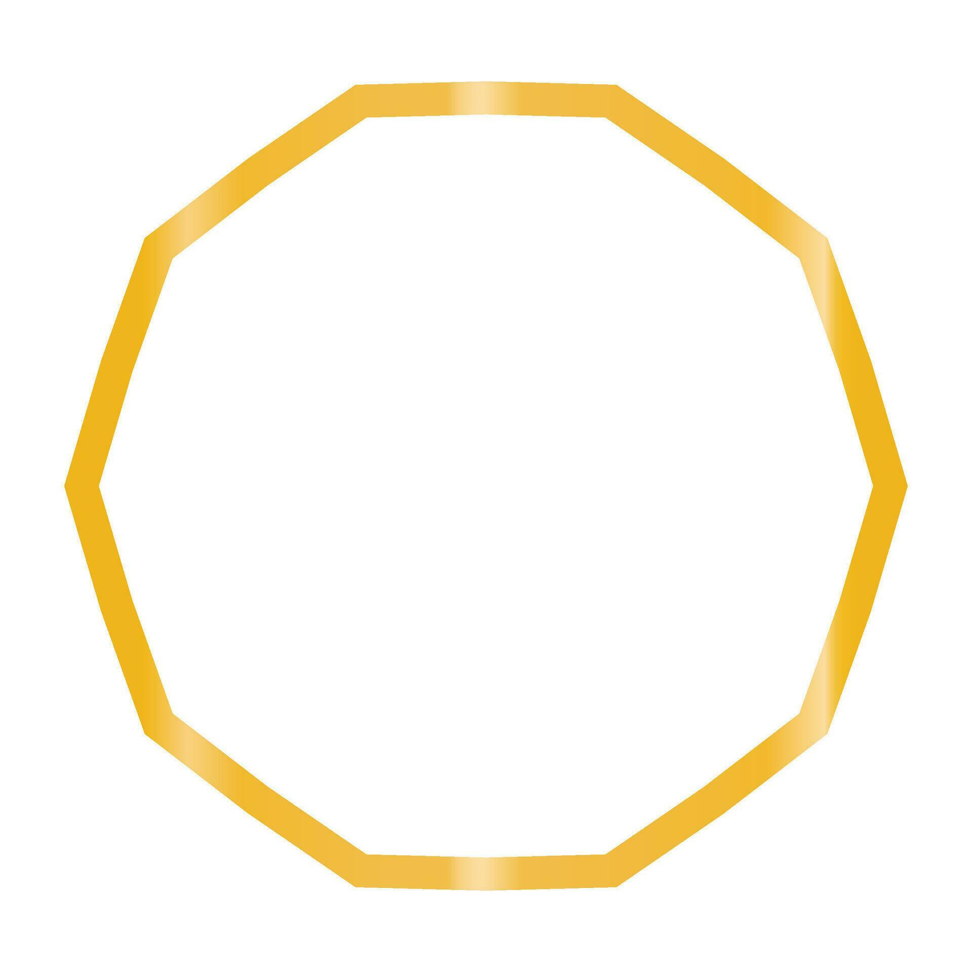 Gold frame isolated on white bg. Vector illustration 25374352 Vector