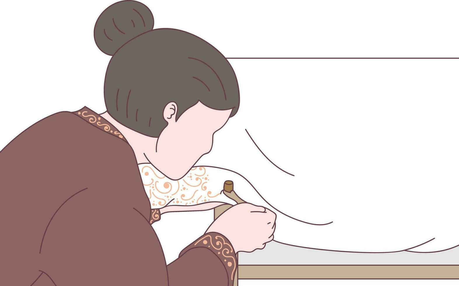 Batik Tulis Illustration vector