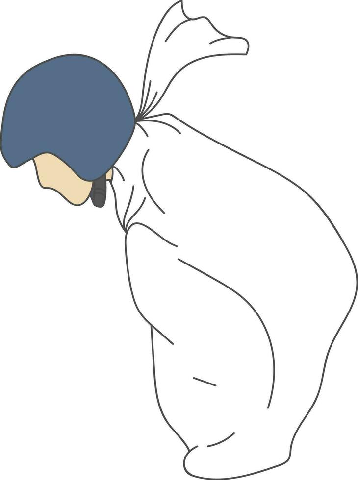 Balap Karung aka Traditional Game from Indonesia vector