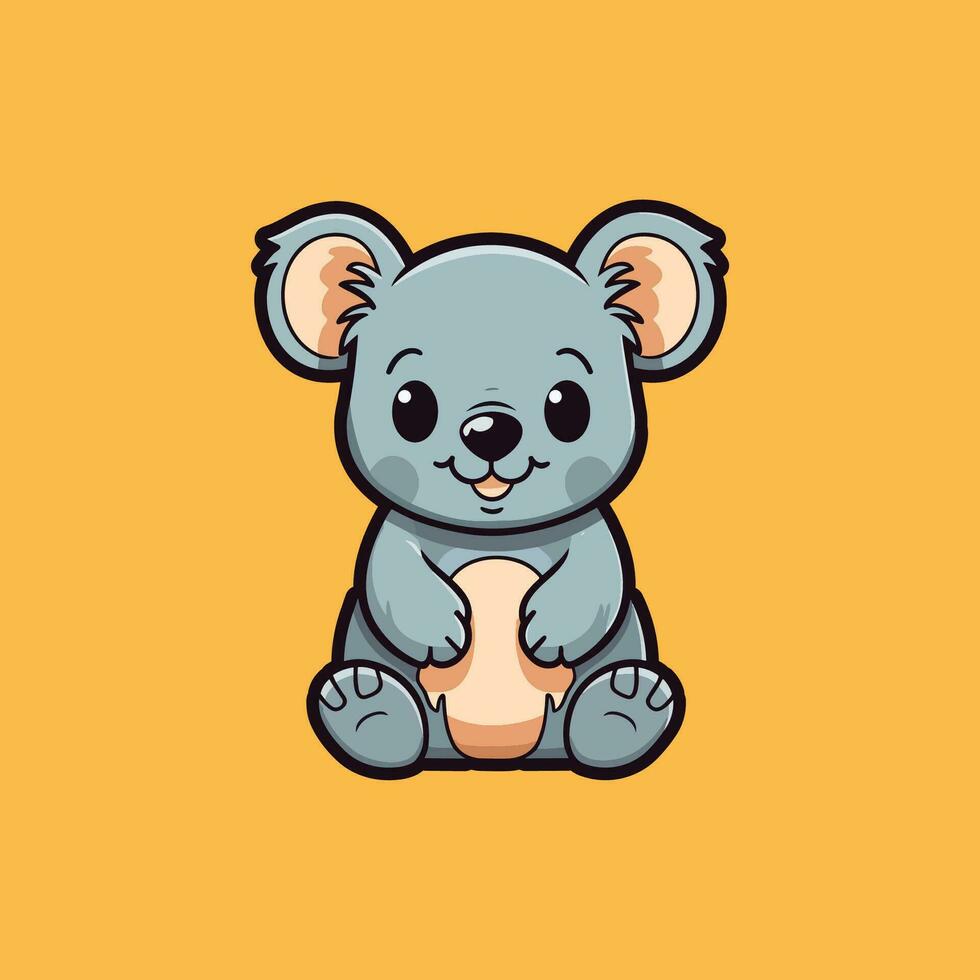 Cute koala mascot vector illustration